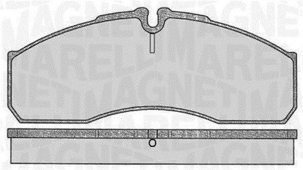 MAGNETI MARELLI Комплект тормозных колодок, дисковый тормоз 363916060480